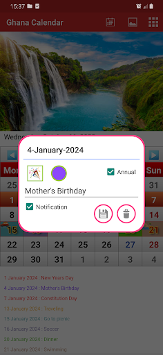 Ghana Calendar 2024 Screen 2