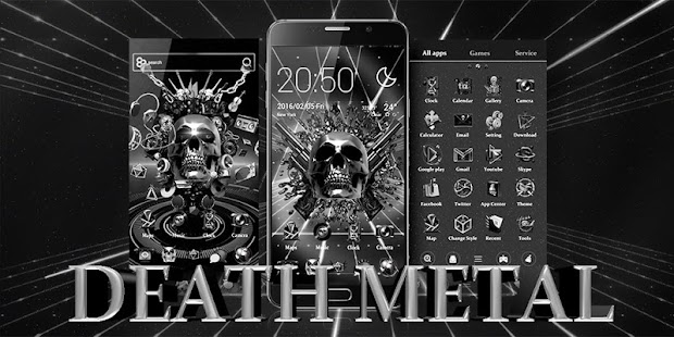 DEATH METAL GO Launcher Theme Screenshot