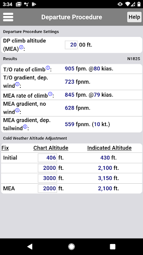 C182 Performance Screen 3