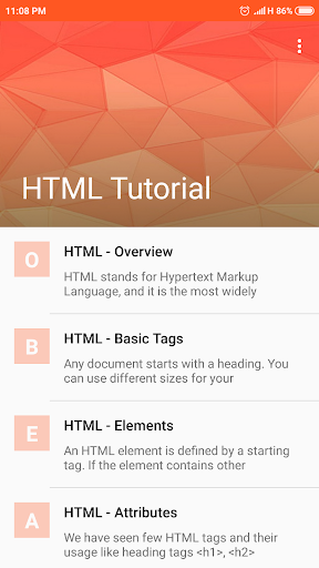 HTML Tutorials  Learn HTML Of