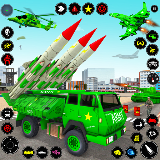 Army Truck Robot Car Game 3d  Icon