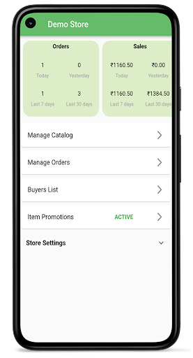 Android application Uchito Seller screenshort
