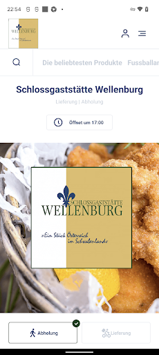 Android application Schlossgaststätte Wellenburg screenshort
