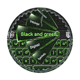 Black and green GO Keyboard icon