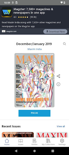Android application Maxim India screenshort