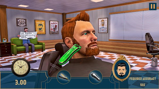 Barber Shop Hair Cutting Game v1.7 MOD APK (Free Shopping/Unlimited Money) Free For Android 7