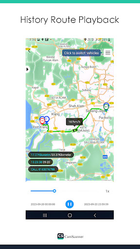 Android application TEKAN GPS screenshort