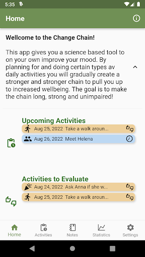 Change Chain Screen 2