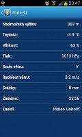 screenshot of Meteoradar In-počasí
