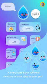 Watermore: Water Reminder, Hea 1.10 APK + Mod (Unlimited money) untuk android