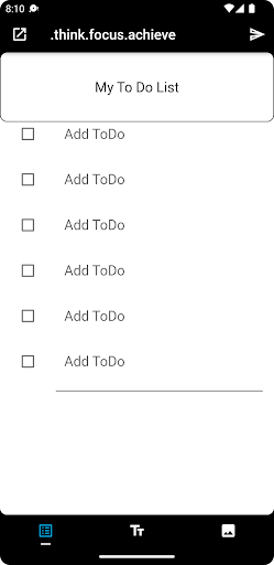Android application post-think screenshort