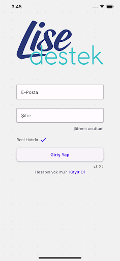 Android application Lise Destek Öğretmen+Kütüphane screenshort