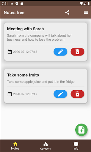 Android application Notes Offline ملاحظات screenshort