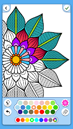 Flowers Mandala coloring book