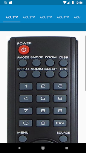 Akai TV Remote Control Screen 3