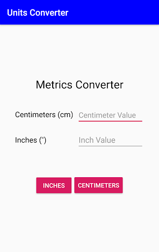 Units Converter Screen 3