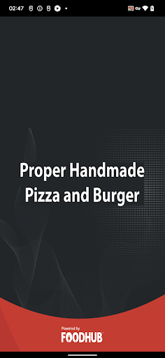 Android application Proper Handmade Pizza & Burger screenshort