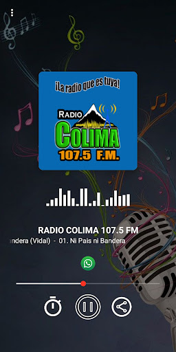 Android application RADIO COLIMA 107.5 FM screenshort