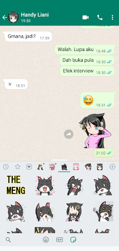 Android application Rinnan WAStickers screenshort