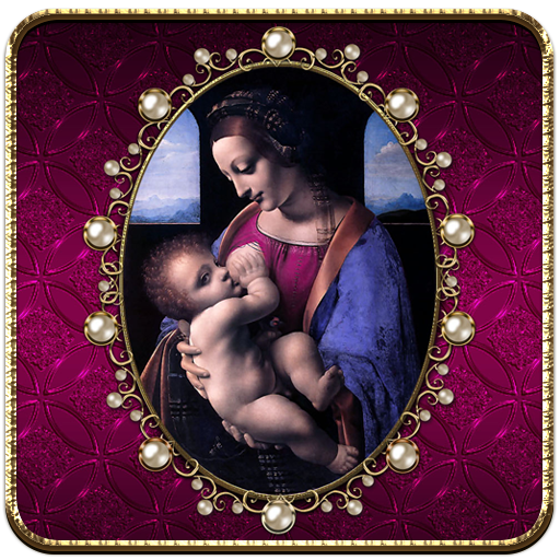 Virgin Mary Purple theme logo