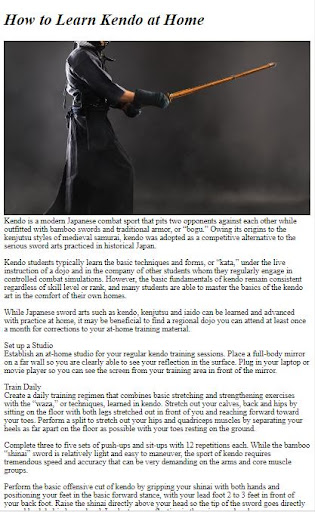 How to Do Kendo Training Screen 2