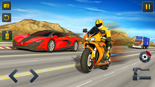 Highway Traffic: Go Bike Rider Screen 2