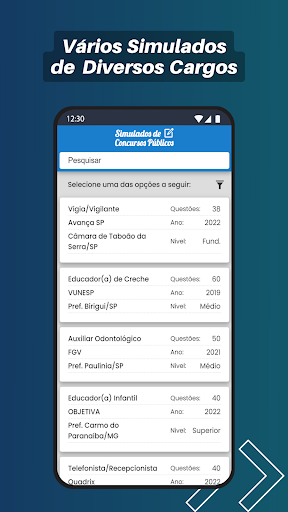 Simulado de Concursos Públicos Screen 3