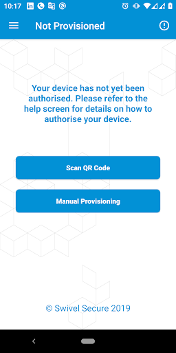 AuthControl Mobile V5 Screen 2