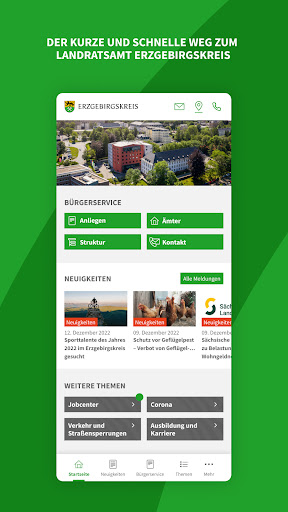 Android application Erzgebirgskreis-App screenshort