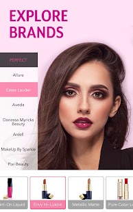 YouCam Makeup - Captura de tela do editor de beleza