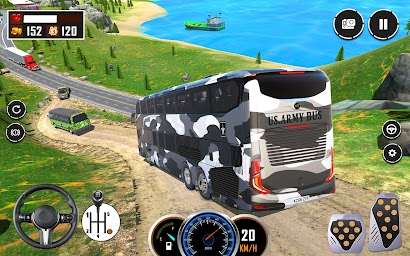 US Army Bus Driving: Bus Games