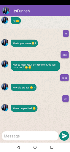 ItsFunneh Fake Video Call - It Screenshot 4 - AppWisp.com