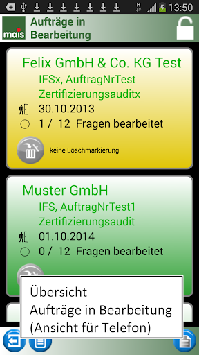 mais COP Audit mobil Screen 2