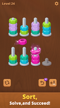 Game screenshot Nut Sort Puzzle: Sorting Games mod apk