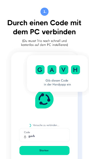 Trio: Dateien übertragen Screen 3