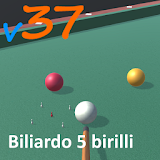 5 pins billiard icon