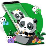 Cute Anime Green Panda Theme icon