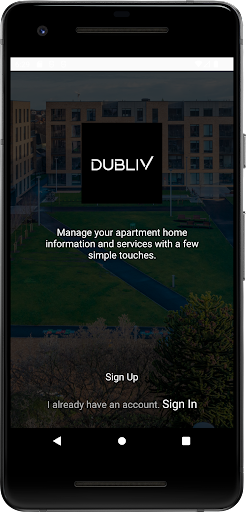 Android application DUBLIV Resident App screenshort