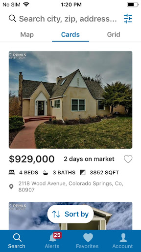 Colorado Springs Home Search Screen 2
