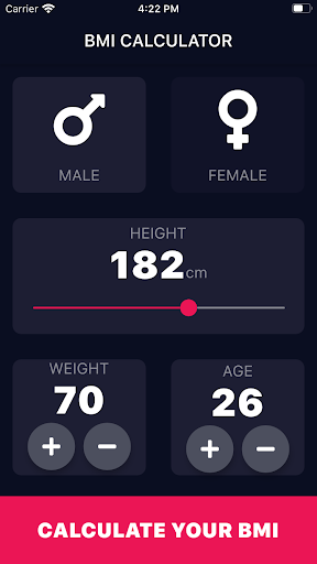 BMI Calculator Screenshot 1 - AppWisp.com