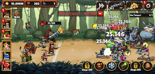 Screenshot of Apes vs. Zombies