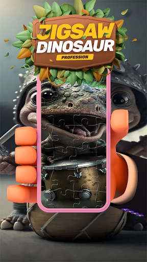 Android application Jigsaw dinosaur profession screenshort
