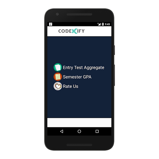 Android application Aggregate Calculator screenshort
