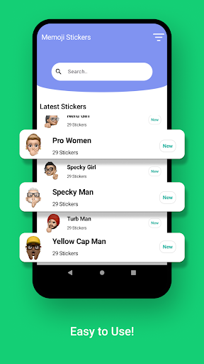 Screenshot of Memoji Stickers for WhatsApp