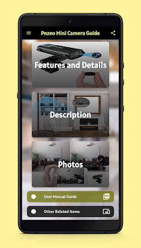Android application pnzeo mini camera guide screenshort