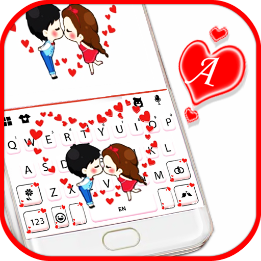 Cute Couple Hearts Theme  Icon
