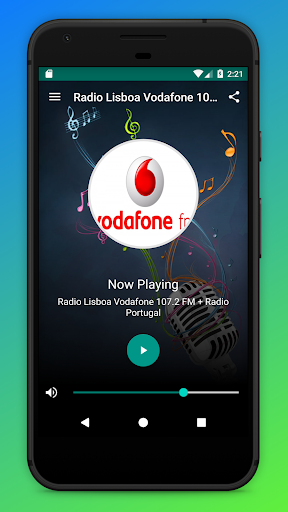 Android application Vodafone FM Radio Lisboa App screenshort