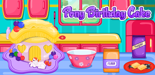 Pony Birthday Cake cover