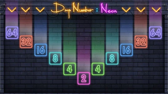 Drop Number® : Neon 2048