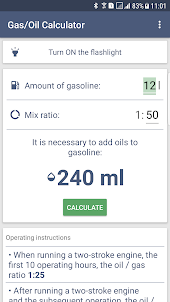 Gas/Oil Calculator